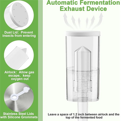 ABKP-Fermentation Kit For Wide Mouth Mason Fermentation Jar,Pickling/Sauerkraut Kit For Mouth Mason Ja(Jars Not Included)
