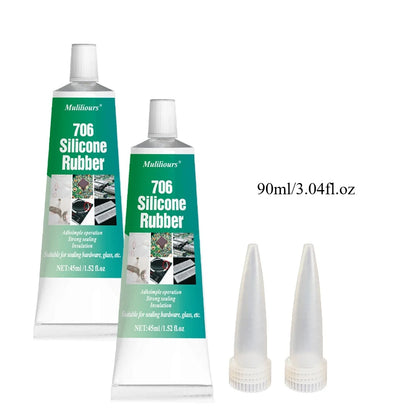 Electronic Waterproof Sealant 706 Silicone Rubber Paste Semi Transparent Insulation Anti Leakage Adhesive Fixing Glue