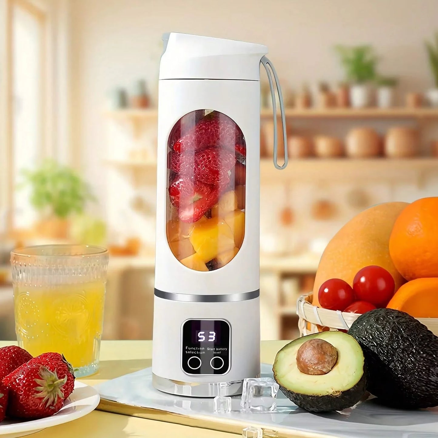 Portable Mini Electric Blender USB Rechargeable Smoothie Juice Machine Milkshake Manufacturer Fresh Healthy Fruit Juice Recipe