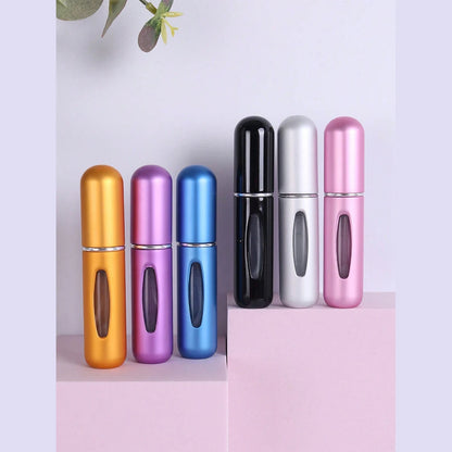 6-Pack Portable Spray Bottle Travel Set 5ml Refillable Perfume Spray Self-Suction Bottom