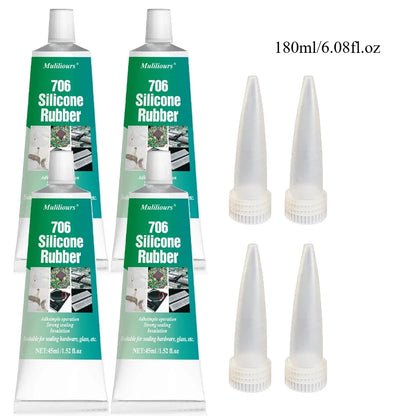 Electronic Waterproof Sealant 706 Silicone Rubber Paste Semi Transparent Insulation Anti Leakage Adhesive Fixing Glue