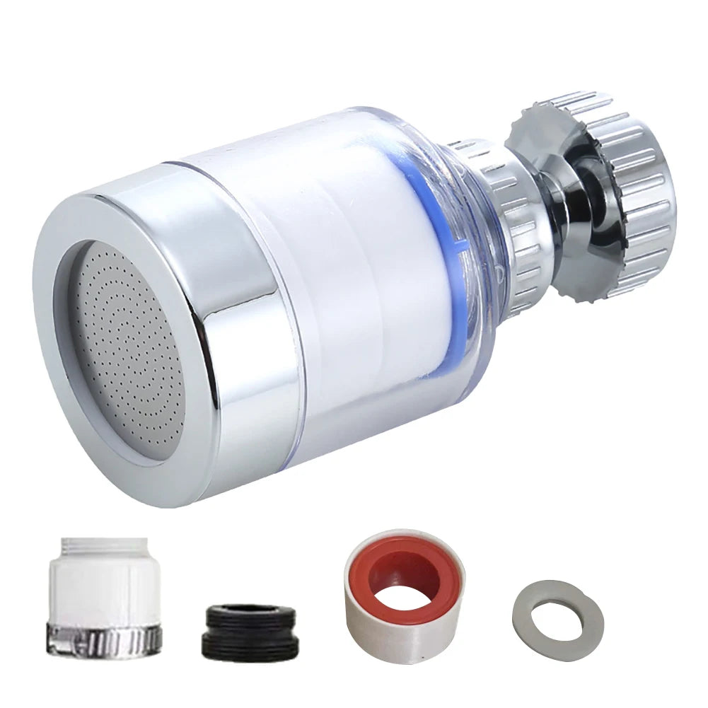 2-40PCS Faucet Water Clean Filter Purifier 360 Degree Rotating Splash Filters Faucet Adapter Water Saving for Household Kitchen