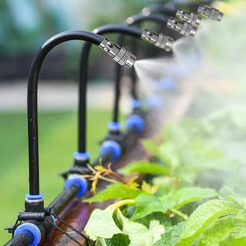 20M-5M DIY Universal Sprayer Kit 360° Curved Garden Automatic Irrigation System for Garden Plant Fogging Watering Irrigation New