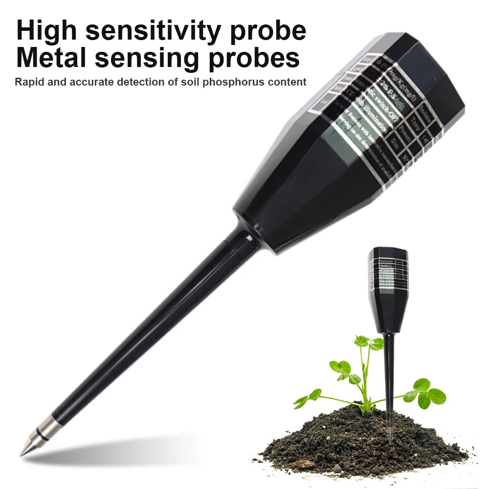JUANJUAN Soil Test Kit Soil NPK Meter High Precision Probe Soil Analyzer Nitrogen Phosphorus Potassium Tester for Garden Plant
