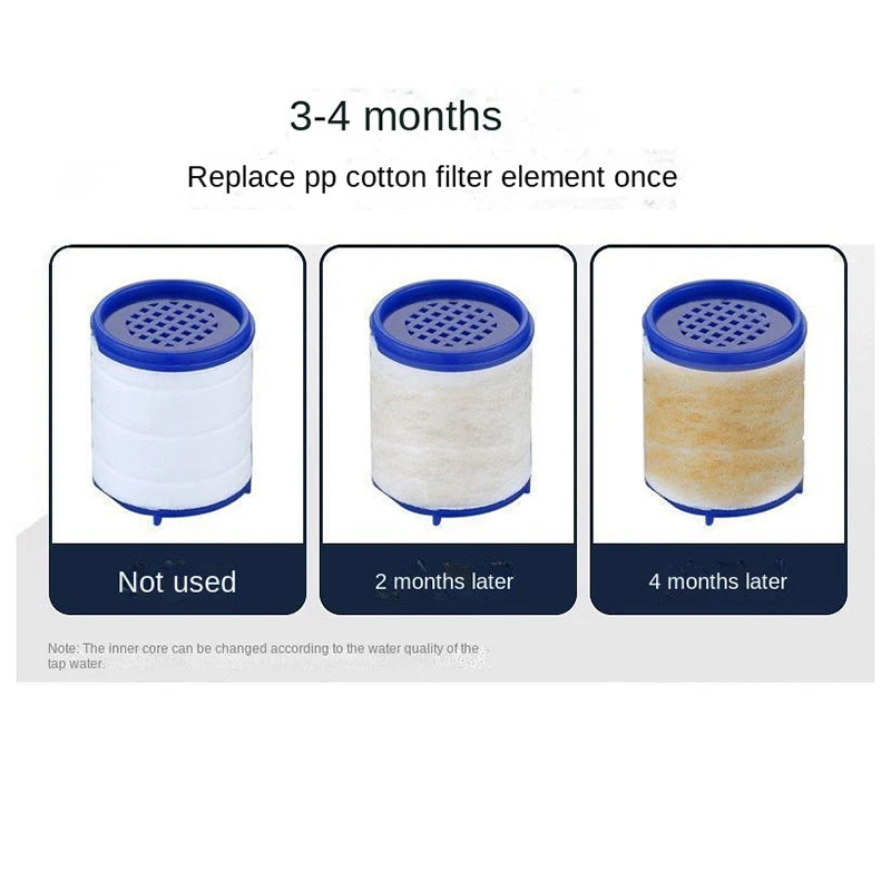 30PCS Faucet Filter Cartridge Kitchen & Bath Shower Tap Water Filter Clean Dual Cartridge PP Cotton Water Filter Unit