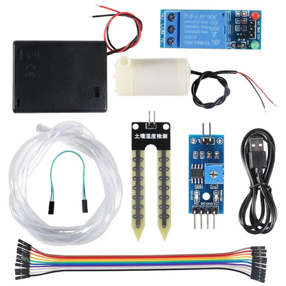 Soil Moisture Sensor Kit Automatic Watering System Manager with Mini Water Pump for Arduino DIY Kit