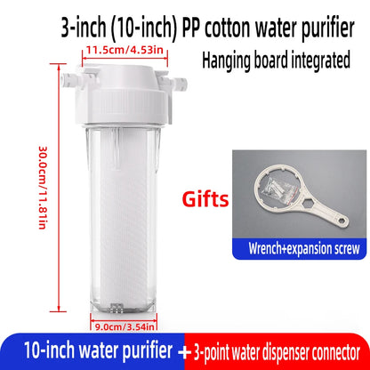 5-inch 10-inch transparent Bottle Explosion-proof Filter Bottle Water Purifier Pre-filter Home Water Machine Shell Filter Access