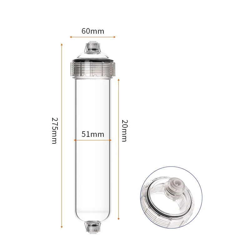 Water Purifier DIY Filter Material Bottle Removable Empty Shell Multifunctional PET Filter Tube Water Dispenser Accessories