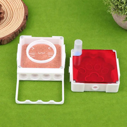 Ant Nest Formicarium with Dry/Wet Separation, All-in-One Ant Keeping Starter Kit Clear Acrylic Habitat Farm with Foraging Area