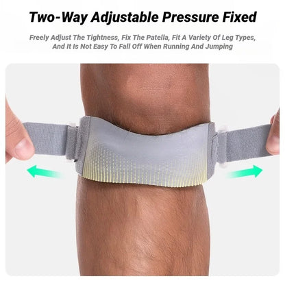 Adjustable Patella Stabilizer Brace For Knee Pain Relief Tendonitis & Arthritis Support Running Sports Gym Workouts Strap Jumper