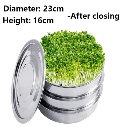 Stainless Steel Plant Germination Kit Hydroponics Growing System Indoor Kits Complete Set Plant Germination Kit Grow Box Kits