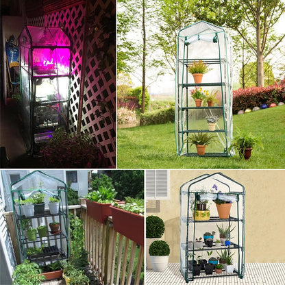 Green House Cover Clear Plant Greenhouse PVC Durable Greenhouse Parts & Accessories Portable Indoor Greenhouse for Home Outdoor