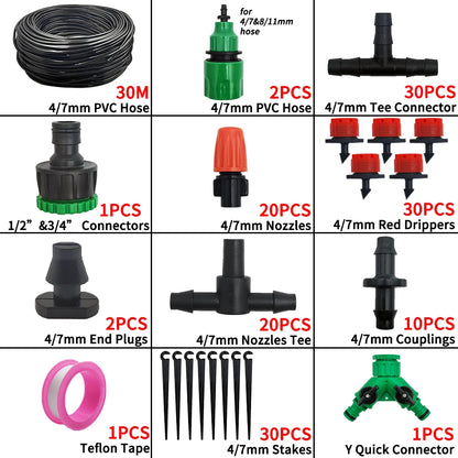 Irrigation System Garden Tools Drip Watering Kits Automatic Watering Hose With Adjustable Convenient Installtion Saveing Water