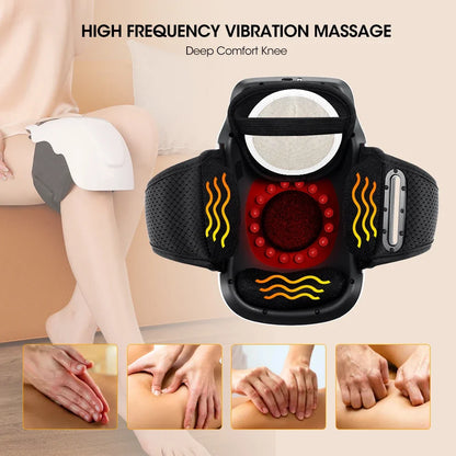 Electric Heating Massage Knee Pad Wireless Heated Knee Massager Constant Temperature Hot Compress Vibration Massage Knee Support