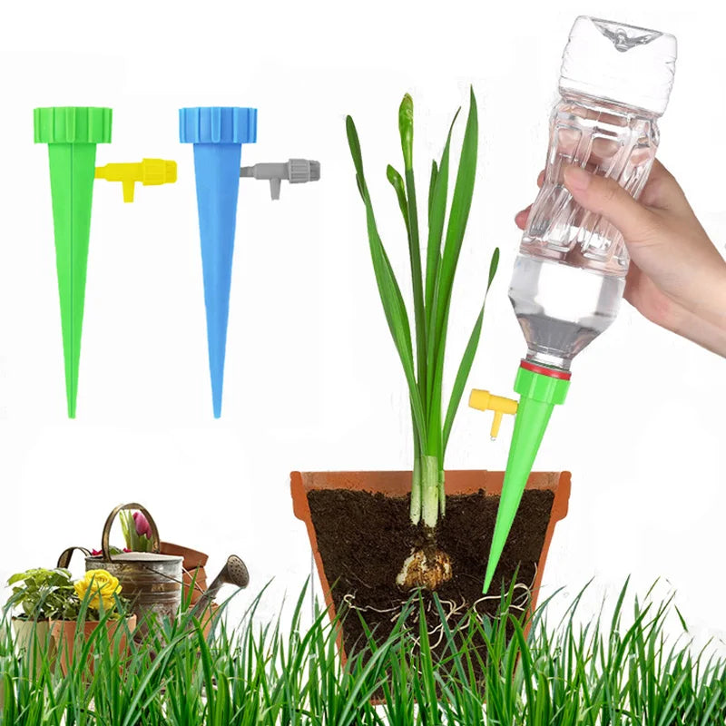 Drip Irrigation Kit For Pots Automatic Garden Plants Watering System Houseplants Waterer Greenhouse Flowers Adjustable Drippers