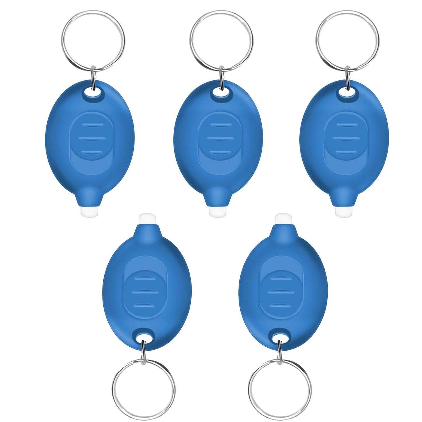 5 pcs led keychain flashlight mini led keychain light 12 lumens portable super bright battery powered keyring flashlight