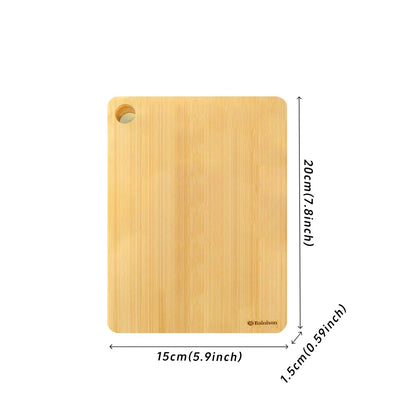 Bainison Natural Bamboo Cutting Board for Kitchen & Outdoors – Durable, Non-Slip Surface for & Pet Food Preparation