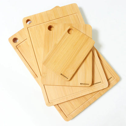 Bainison Natural Bamboo Cutting Board for Kitchen & Outdoors – Durable, Non-Slip Surface for & Pet Food Preparation