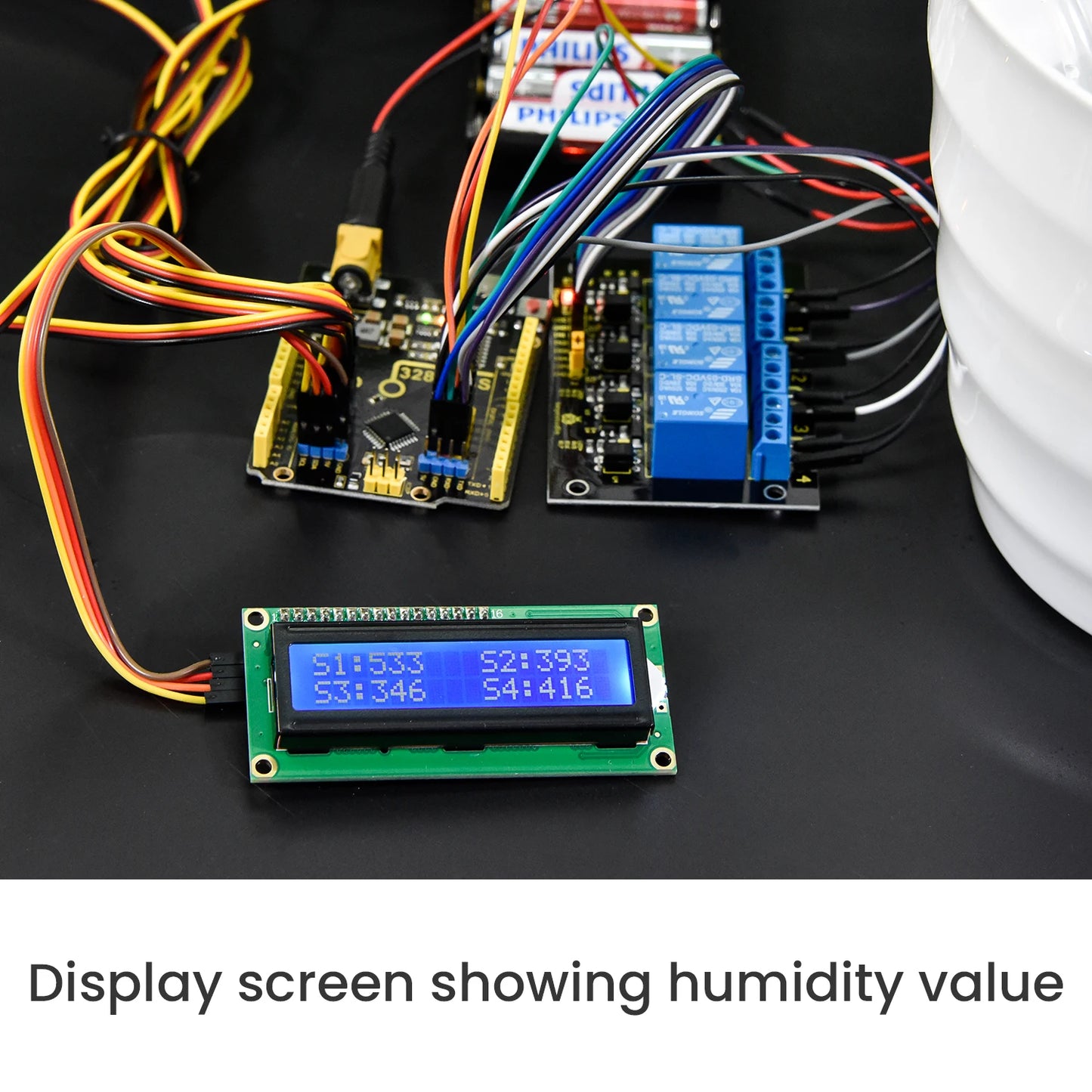 Keyestudio DIY Electronic Watering Kit For Arduino C Language Programming Automatic Water Flowers With Soil Humidity Sensor