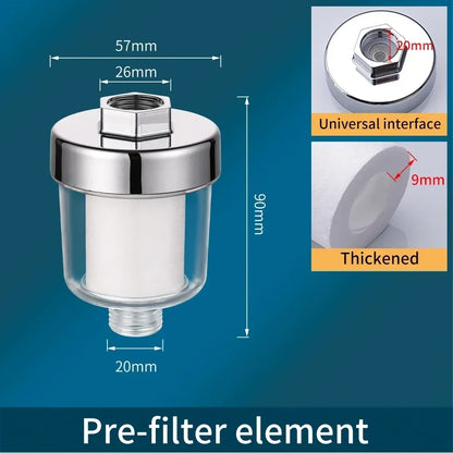 Gas Electric Water Heater Pre-filter Washing Machine Faucet Water Purifier Stainless Steel Cartridges Shower Head Scale Filter