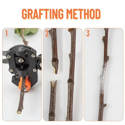 Professional Garden Grafting Tool Kit 2 in 1 Farming Pruning Scissors Shears Set Fruit Tree Secateurs Durable Grafting Knife Kit