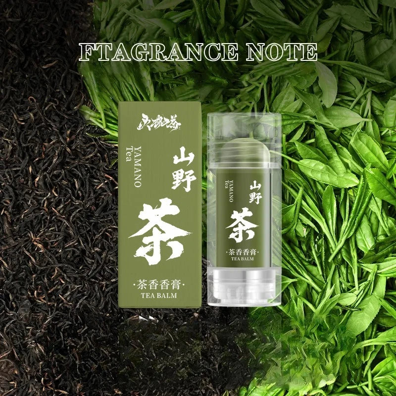 Tea and Sandalwood Fragrances Solid Balm Body Balms Lasting Fragrance Light Fragrances Fresh Body Deodorants Portable for Travel