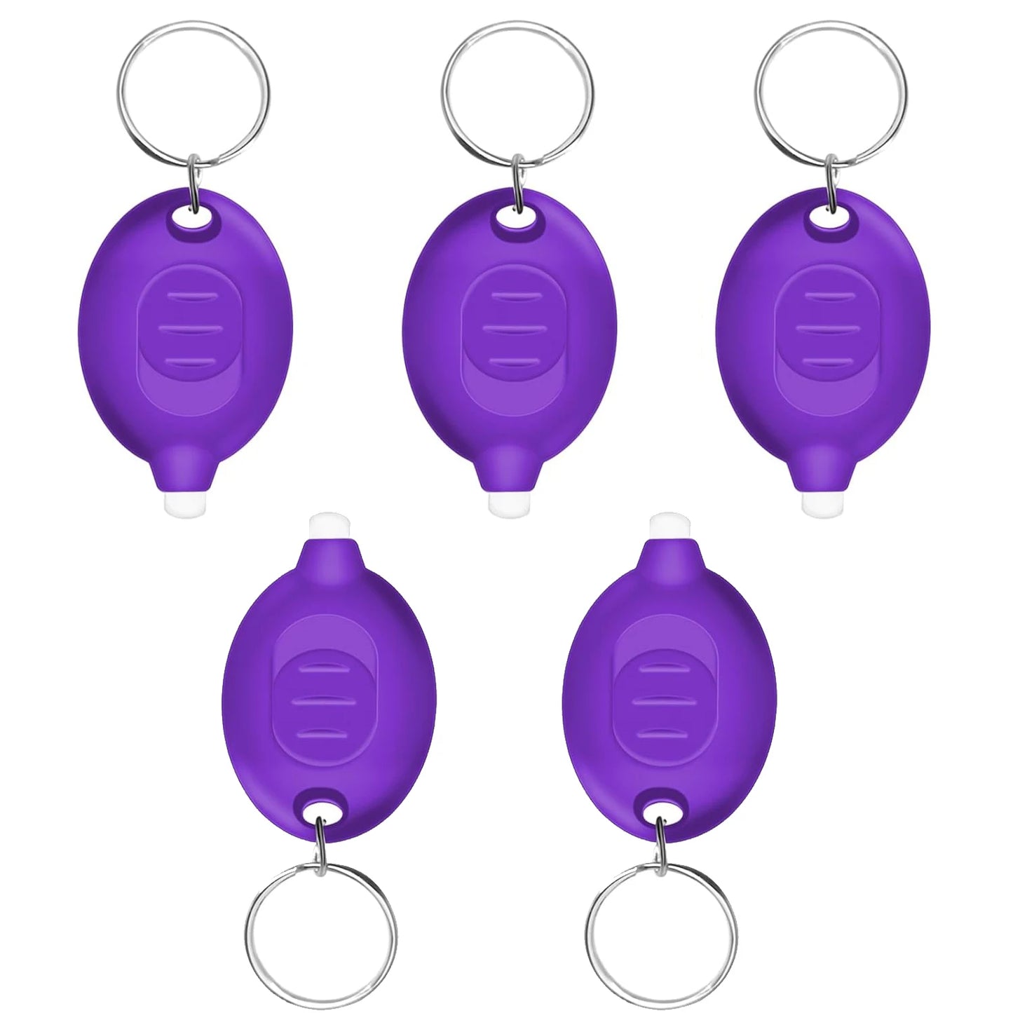 5 pcs led keychain flashlight mini led keychain light 12 lumens portable super bright battery powered keyring flashlight