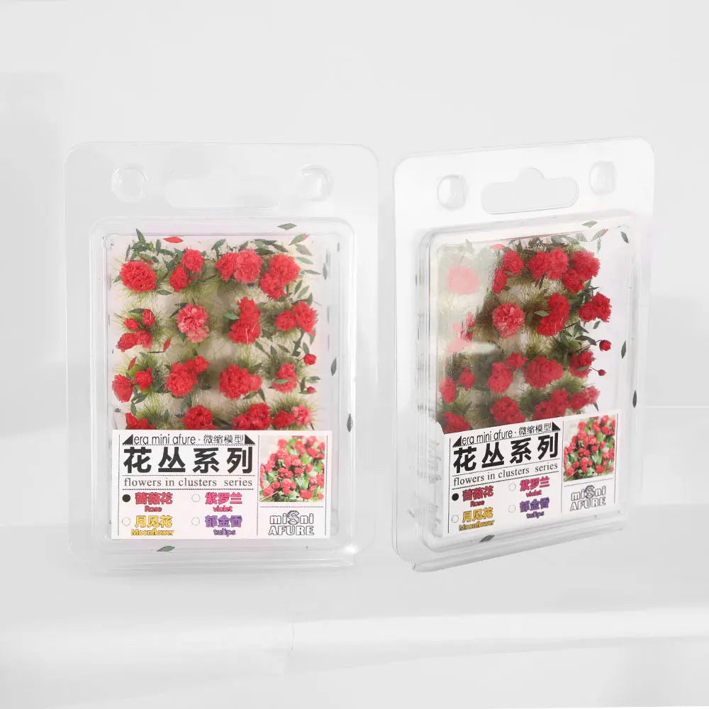 Micro Landscape DIY Accessories Building Garden Flower Cluster Model Sand Table Layout Static Grass  Diorama Kit 1Box