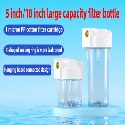 5-inch 10-inch transparent Bottle Explosion-proof Filter Bottle Water Purifier Pre-filter Home Water Machine Shell Filter Access