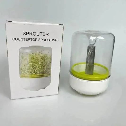 New 1Pcs Countertop Sprouter Sprouts Growing Kit Reusable Household Kitchen Bean Plants Sprouting System Seeds Crop Container