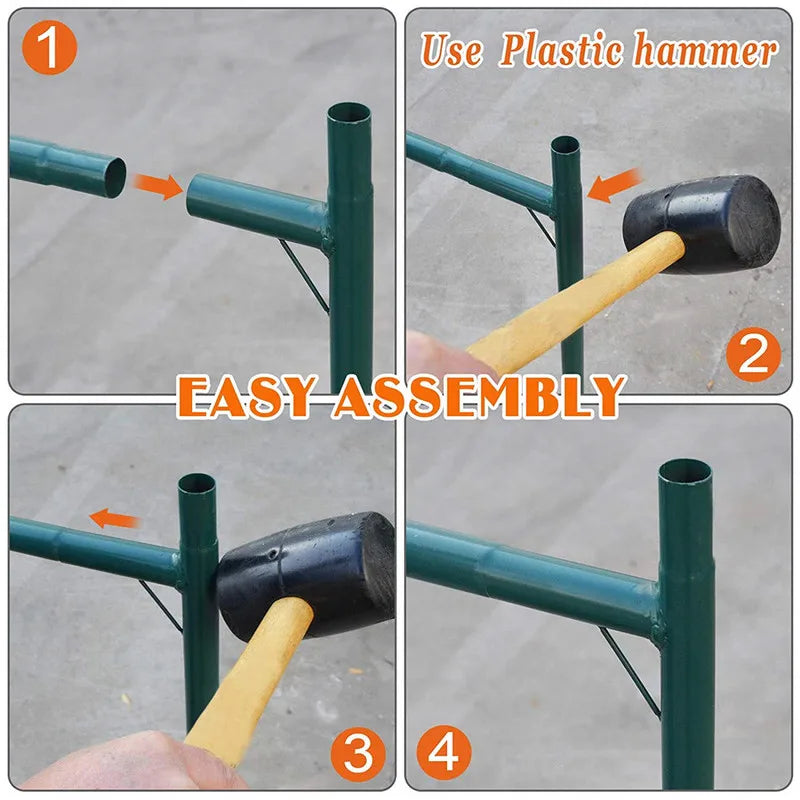 Greenhouse 300x200x180cm Garden Garden Greening Plant Flower Vegetable Protection Greenhouse Including Frame and Cover