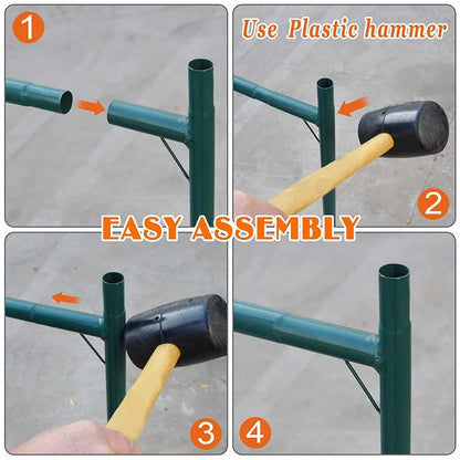 Greenhouse 300x200x180cm Garden Garden Greening Plant Flower Vegetable Protection Greenhouse Including Frame and Cover