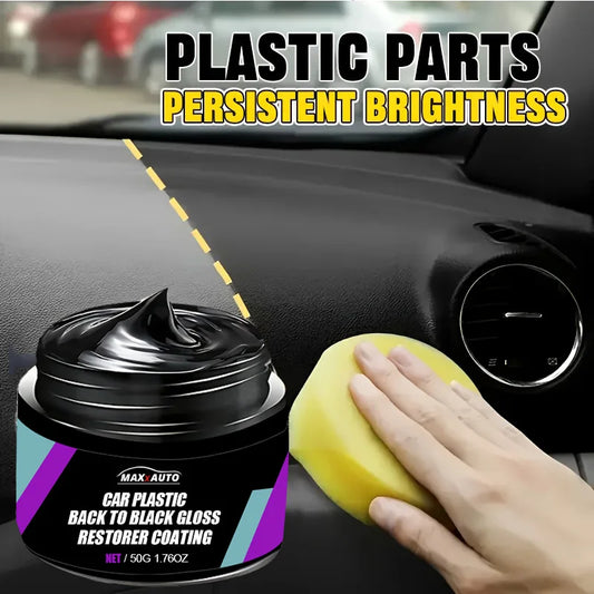 Car Plastic Restorer Back to Black Gloss Long-Lasting Coating Leather Renovator Auto Polish Cleaning Product