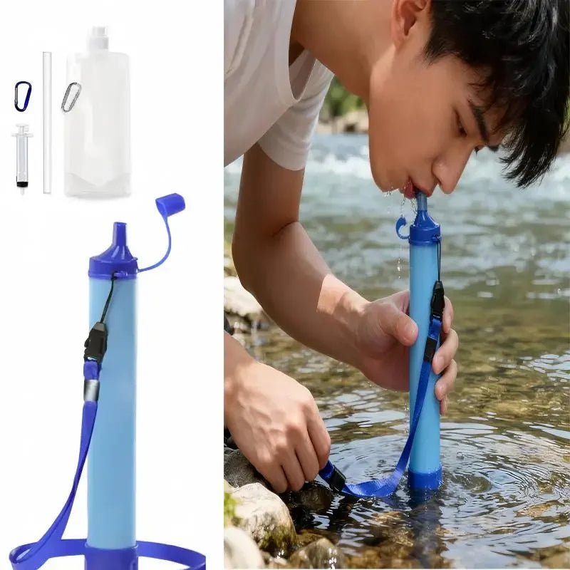 Outdoor Camping Emergency Water Filter, Outdoor Life Emergency Filtration, Direct Drinking, Individual Water Purifier, Steriliza