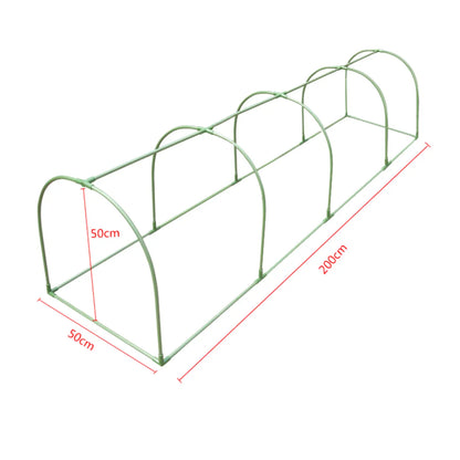 Garden Grow Plant Seed Home Tunnel Nursery with Iron Frame and PVC Cover Rainproof for Backyard Mini Greenhouse DIY Assemble Kit