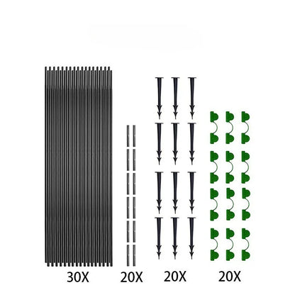 Garden Hoops Kits for Netting Tunnel Garden Hoops Greenhouse Frame Flexible Tunnel Arch Crop Protection Hoops for Raised Beds