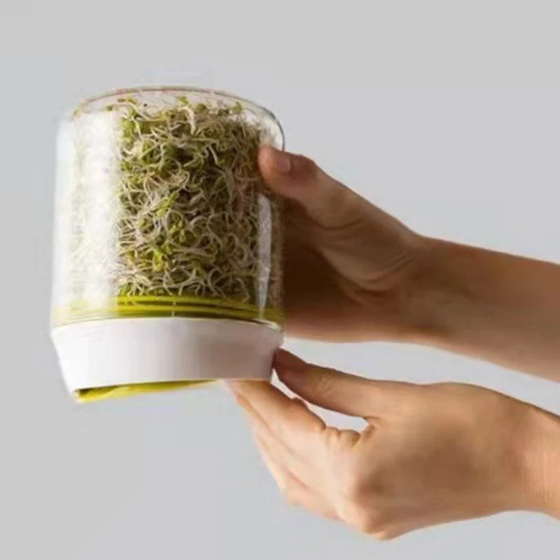 Countertop Sprouter Sprouts Growing Kit Reusable Household Kitchen Bean Plants Sprouting System Seeds Crop Container Supplies