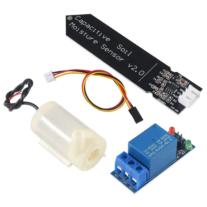 WCS-1Set Automatic Irrigation DIY Kit Watering System Capacitive Soil Moisture Sensor And Water Pump For Garden Watering DIY