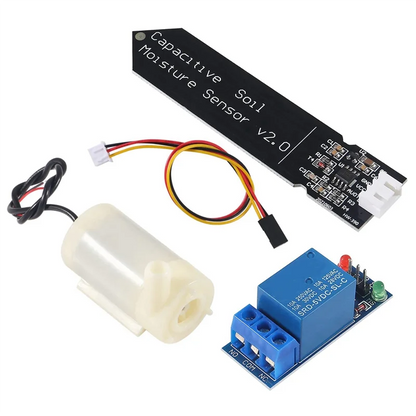 WCS-1Set Automatic Irrigation DIY Kit Watering System Capacitive Soil Moisture Sensor And Water Pump For Garden Watering DIY