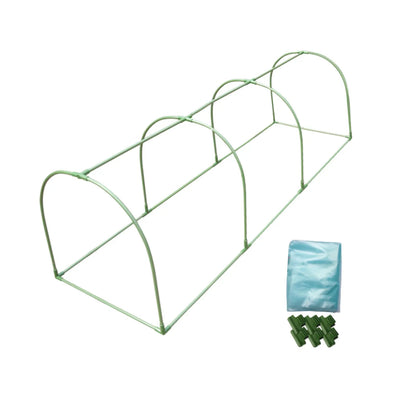 Garden Grow Plant Seed Home Tunnel Nursery with Iron Frame and PVC Cover Rainproof for Backyard Mini Greenhouse DIY Assemble Kit