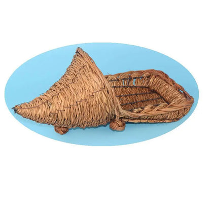 Bamboo Horns Hand Weaving Storage Basket Handicrafts Plant Weaving Storage Ornaments Horn Bamboo Basket Fruit Bread Food Saving
