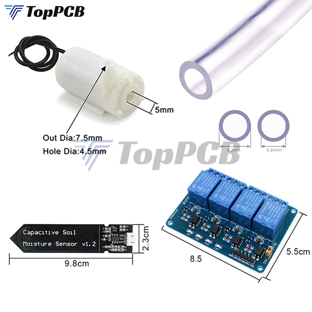 Automatic Irrigation System Self Watering DIY Kit Garden Greenhouse Flower Water Pump Soil Moisture Sensor for Arduino Nano