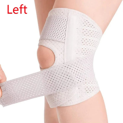 Knee Brace with Side Stabilizers Relieve Meniscus Tear Knee Pain Joint Pain Relief Breathable Adjustable Knee Support Knee Pads