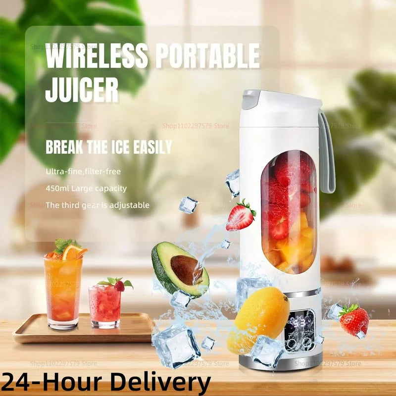 Portable Mini Electric Blender USB Rechargeable Smoothie Juice Machine Milkshake Manufacturer Fresh Healthy Fruit Juice Recipe