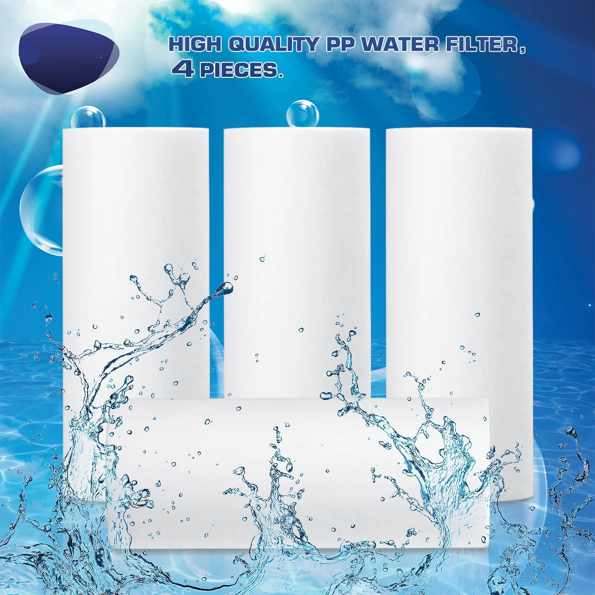 Water Filter Purifier Shower Washing Machine Filter Under Sink Water Filtration System Tap Water Pre-chlorine Removal Filter