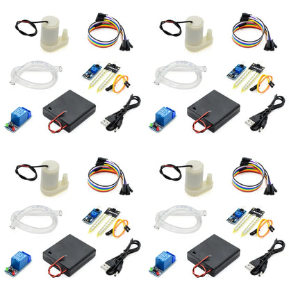 1-5Set Automatic Irrigation Module DIY Automatic Watering Kit Garden Water Pump Soil Moisture Sensor Relay Module for Arduino