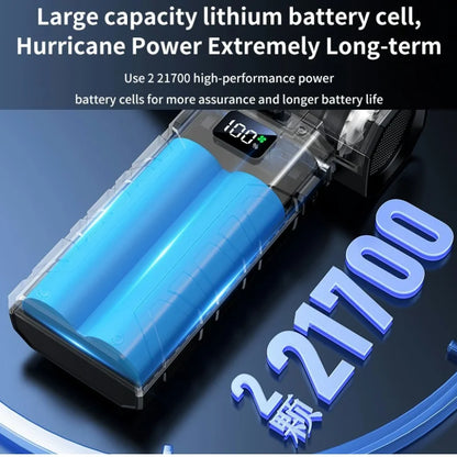 Mini Air Blower 160000 RPM Handheld Electric Turbo Jet Fan 52m/s Wind Speed Brushless Motor Violent Fan with LED Display