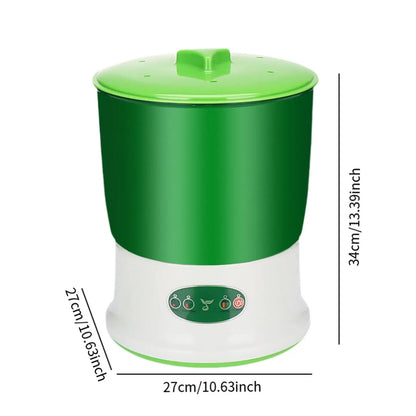 Bean Sprouts Machine Seed Sprouter Growing Kit with 3 Seasonal Modes Visible for Soybean Mung Bean Red Bean Garden Home Use