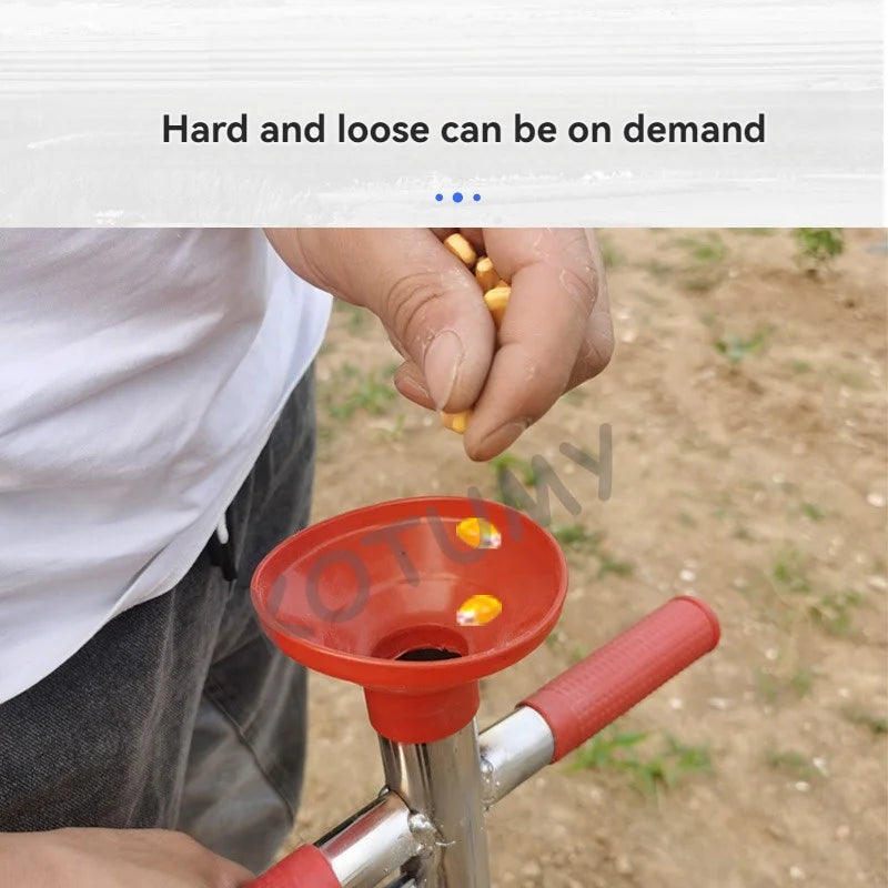 Manual Granular Fertilizer Applicator  for Farm Corn Cane Plants Garden with Backpack Bag
