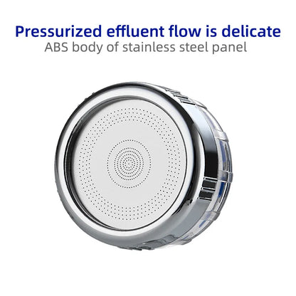 360° Faucet Water Filter Pressurized Sink Filter Water Purifier Kitchen Bathroom Tap Splash Proof Faucet Aerator Extender